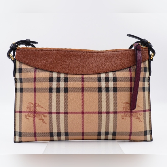 AW47❤️ BURBERRY Haymarket Check Peyton Crossbody Bag - Picture 6 of 14